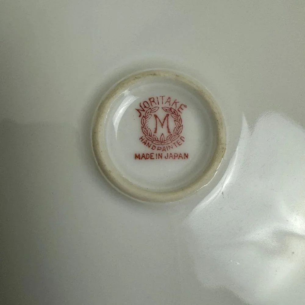 Vintage Noritake Hand Painted Plate Poppies